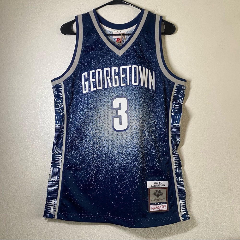 Mitchell & Ness Georgetown Basketball Allen Iverson Throwback jersey Sz M